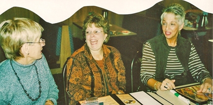 Barb and Judy Wolfman share a laugh with Phyllis Banucci.