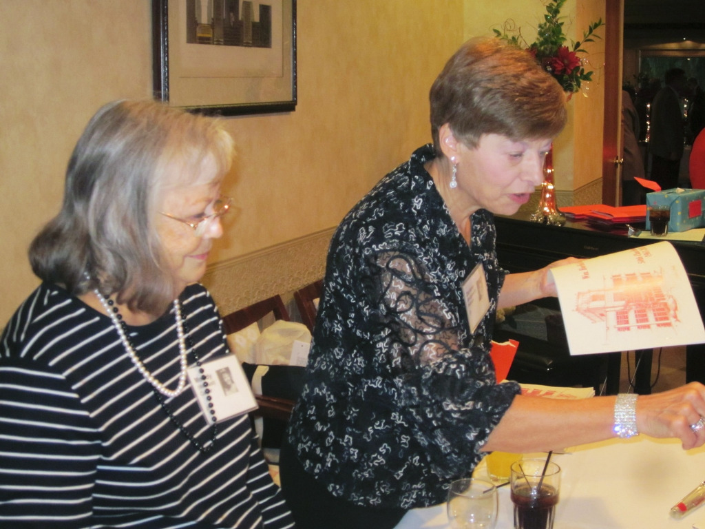 Melody and Darlene at the registration table.