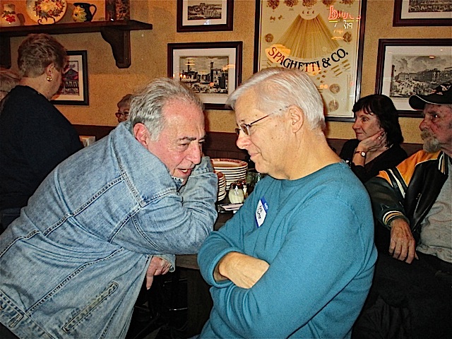 Dec 11, 2013-Celebrating turning 70 are Dave Azarian and Bob Carter.