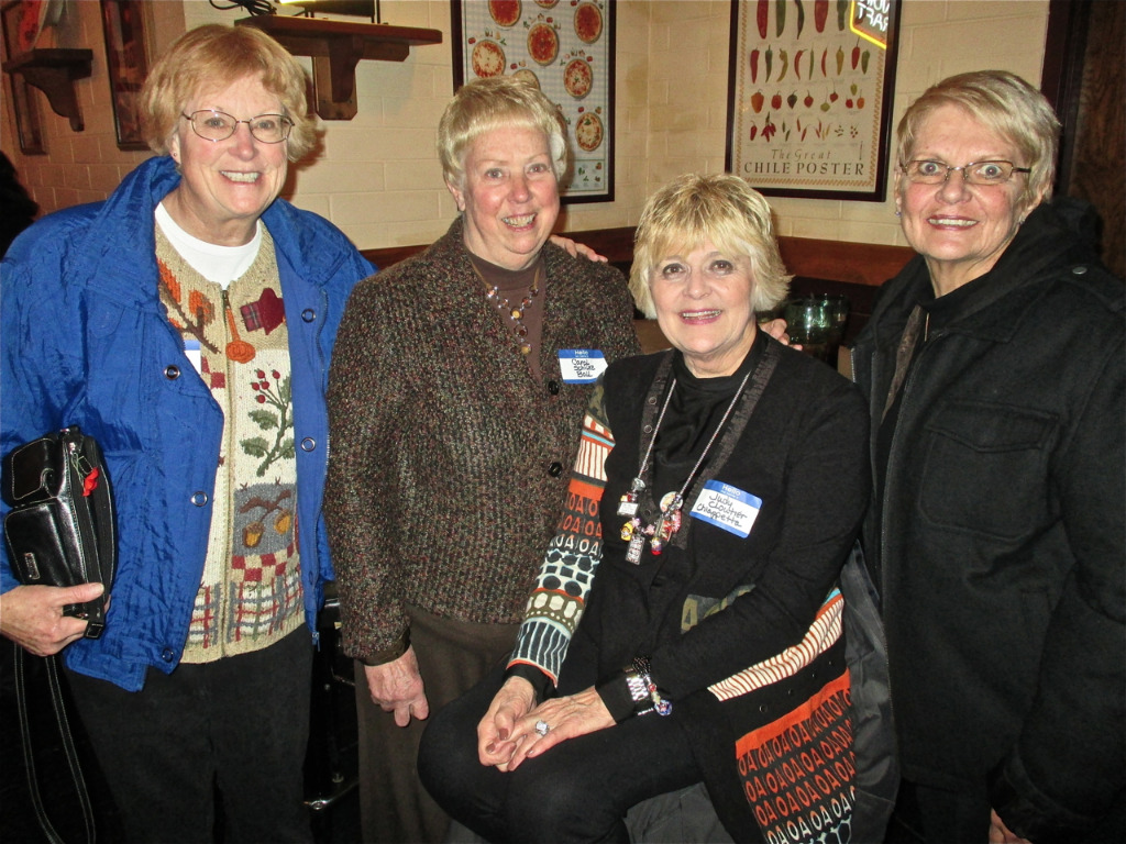 Dec 11, 2013: 70th Birthday-Judy Wilda, Carol Boll, Judy Cloutier and Barb Griffith.