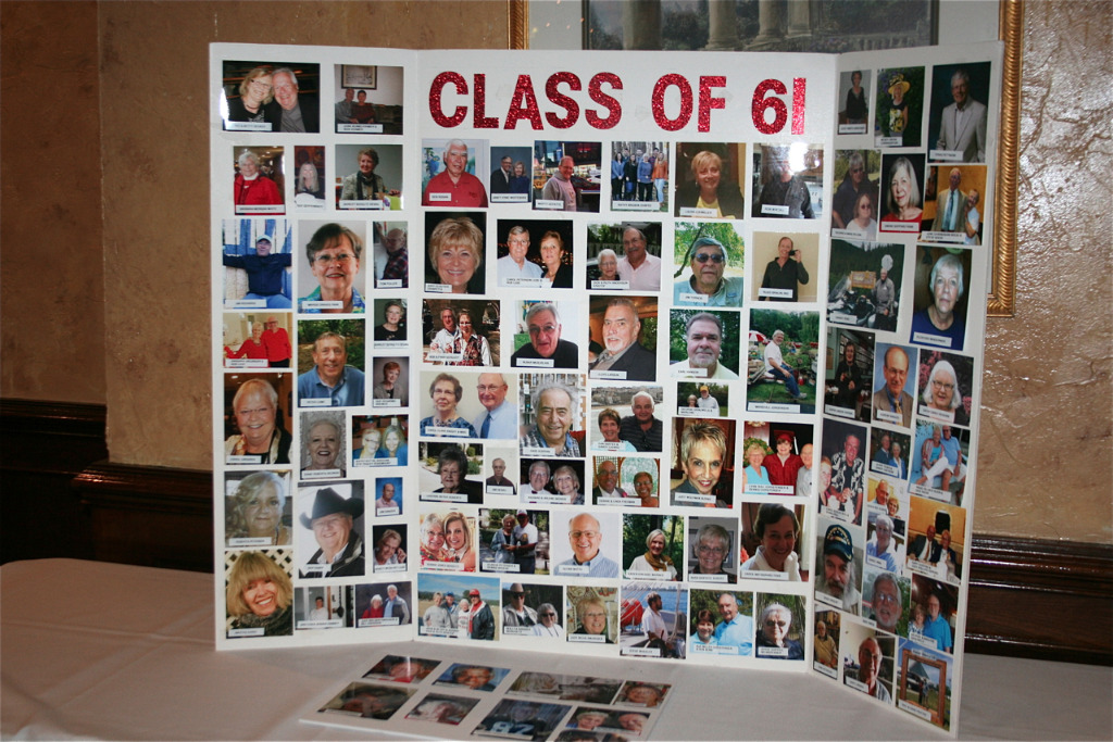 Pictures of Classmates on display.  Thanks Dar Bogdanoff & Sue Miller.