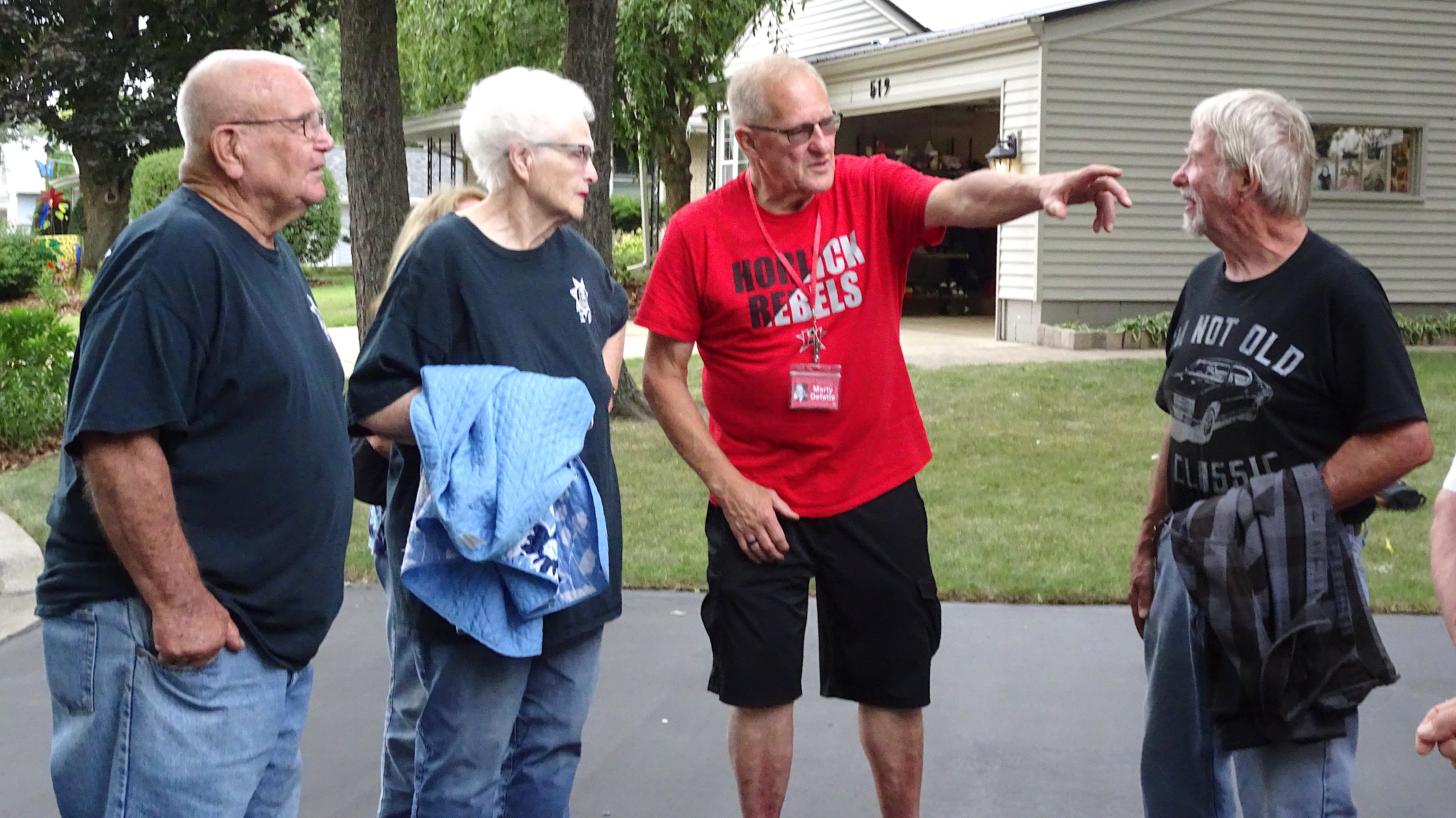 Marty directing Jerry Deschler and Marshall Jorgenson