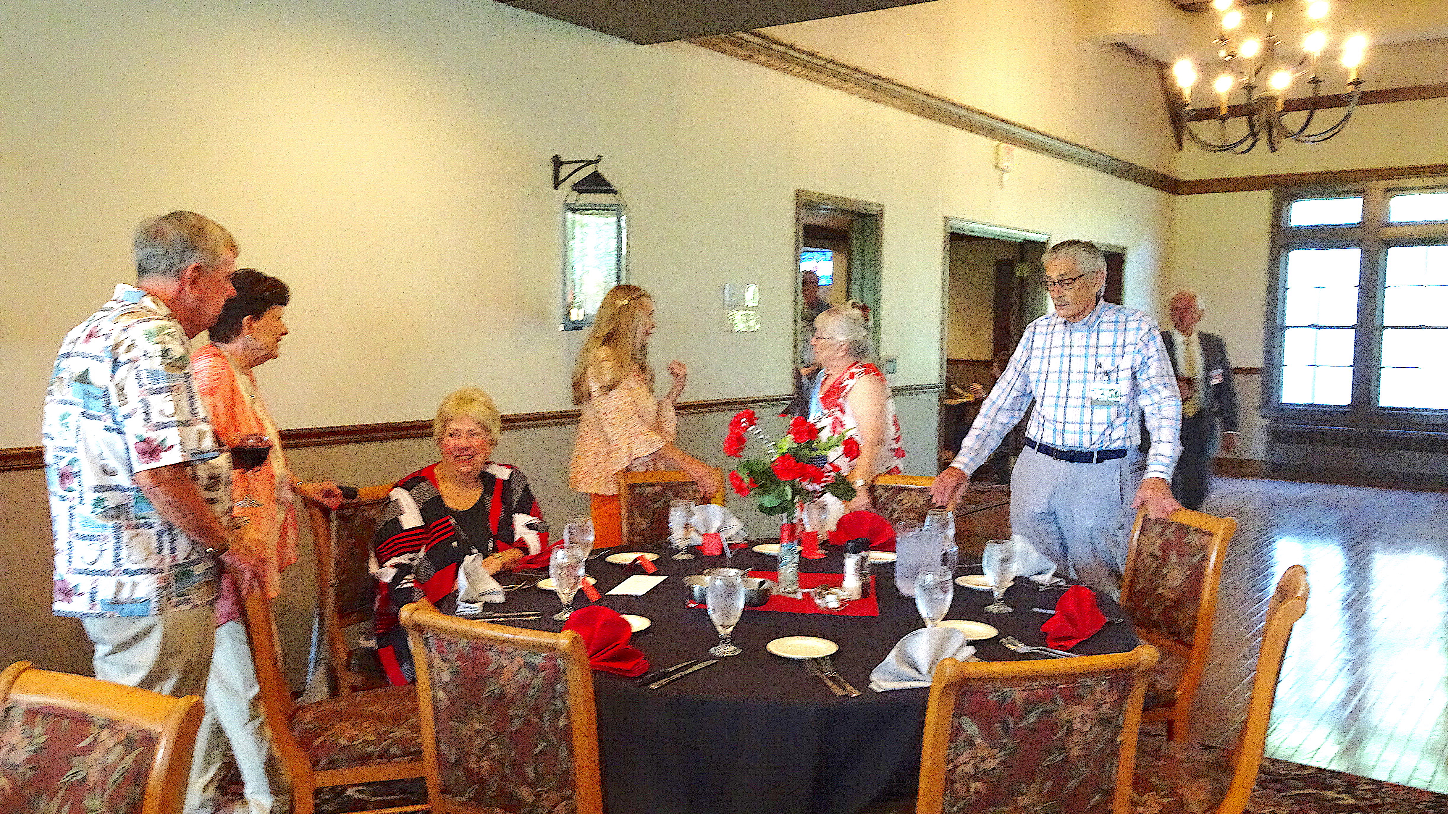 Ron/Judy Weitzel Matelski, Carol Schilke Boll, Sue Gertenbach, June Charbogian Bose, Jeff Gertenback