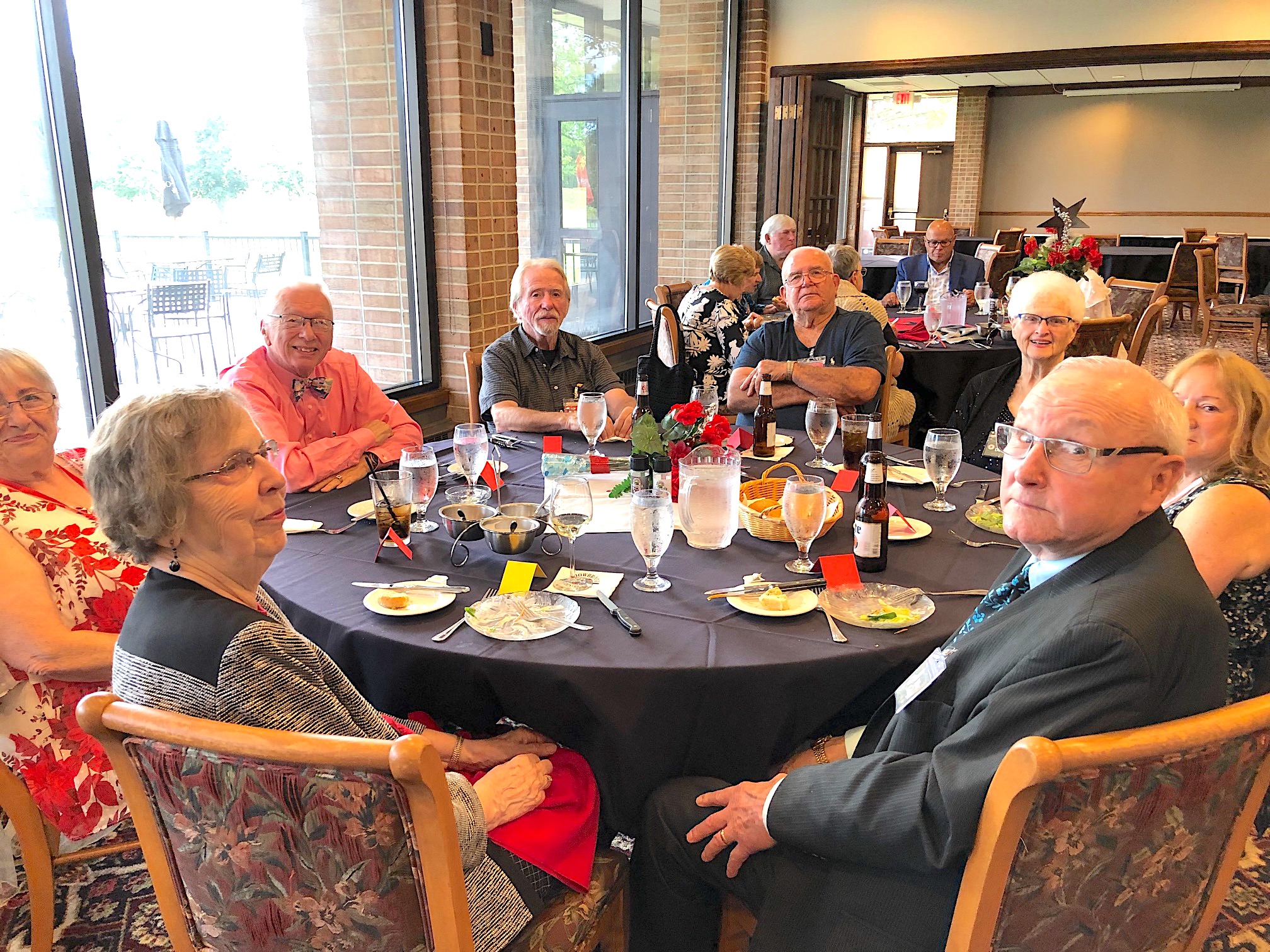 Carol Clark Knight, June Charbogian Bose, Steve Bose, Marshall Jorgenson, Jerry Deschler, Kay Deschler, Rosemary Jorgenson, Mike  Knight