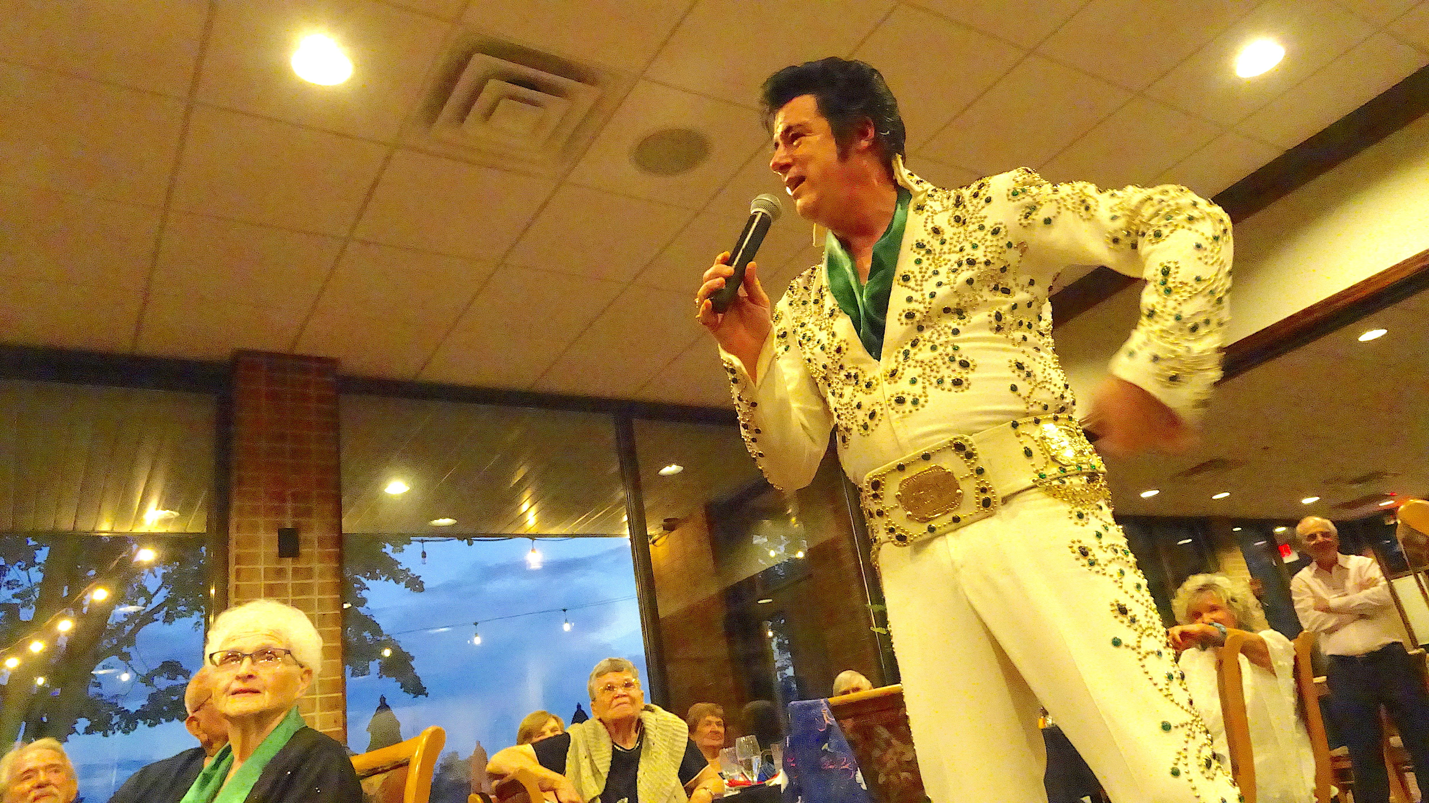 Elvis entertaining